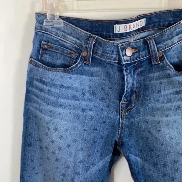 J Brand star print Aoki Slim Crop Skinny Jeans - Picture 3 of 10